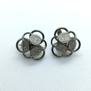 Vintage Silver Tone Sarah Cov Earrings